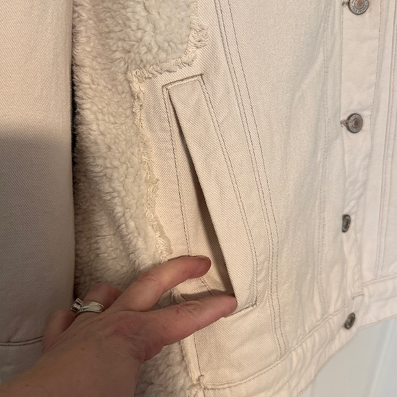 FREE PEOPLE HOLLY COZY DENIM JACKET - Picture 9 of 12